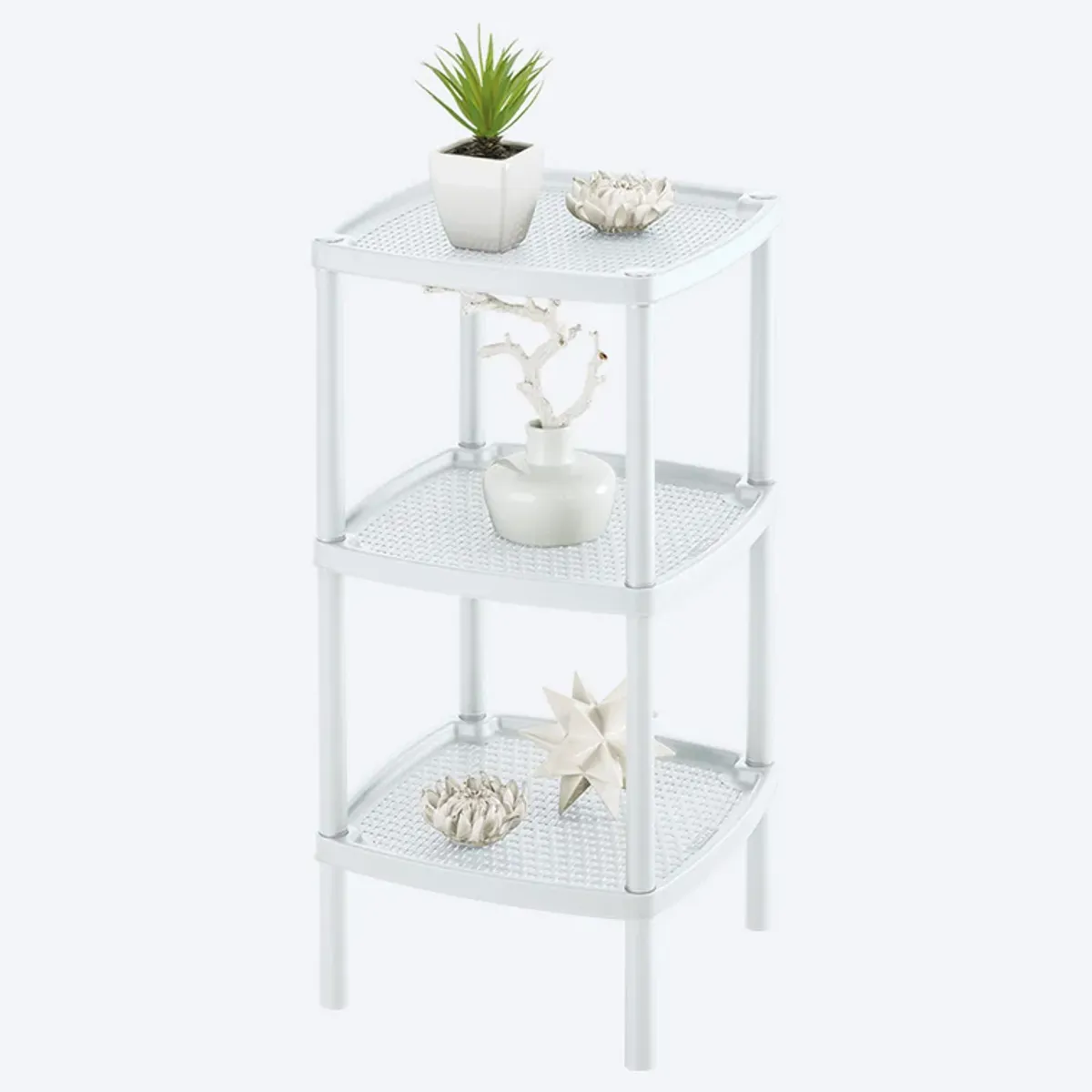 RIMAX - Mesa Multiusos 3 Niveles Rimax Blanco