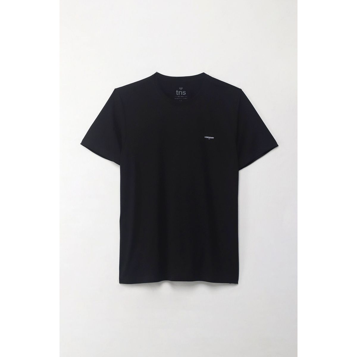 TENNIS - Camiseta manga corta estampada negra para hombre