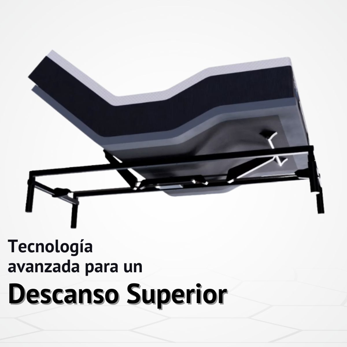 GENERICO - Cama Eléctrica Ajustable EasyBed  Medida 100x200 +Colchón Hybrid Vital