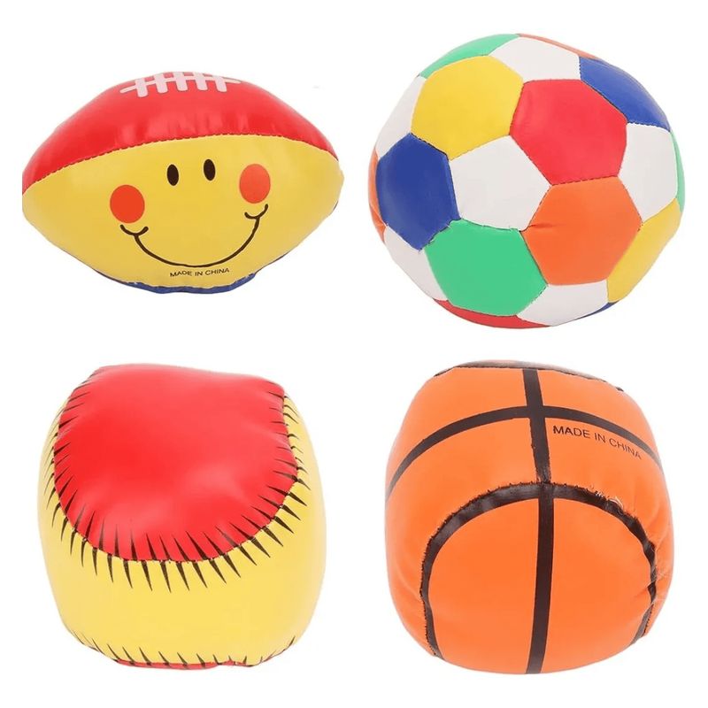 GENERICO - Set de Pelotas Deportivas Blandas x4  Mini Sports Balls