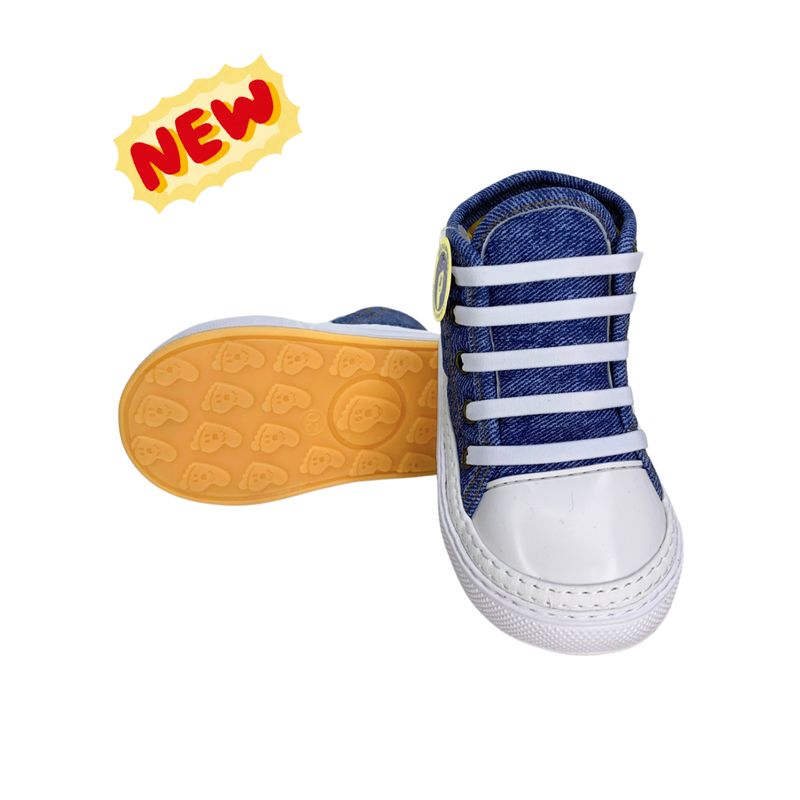 ZAPATOS PILIN - Dylan Blue Denim + Tenis Caminante Niños + Zapatos Pilin