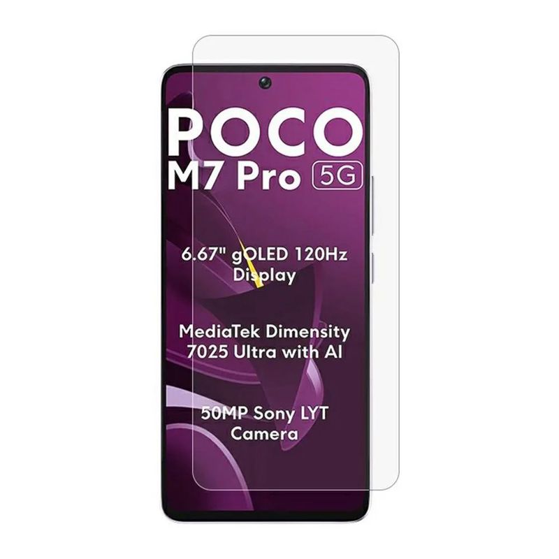 GENERICO - Vidrio Templado Transparente Para Xiaomi Poco M7 Pro  5G
