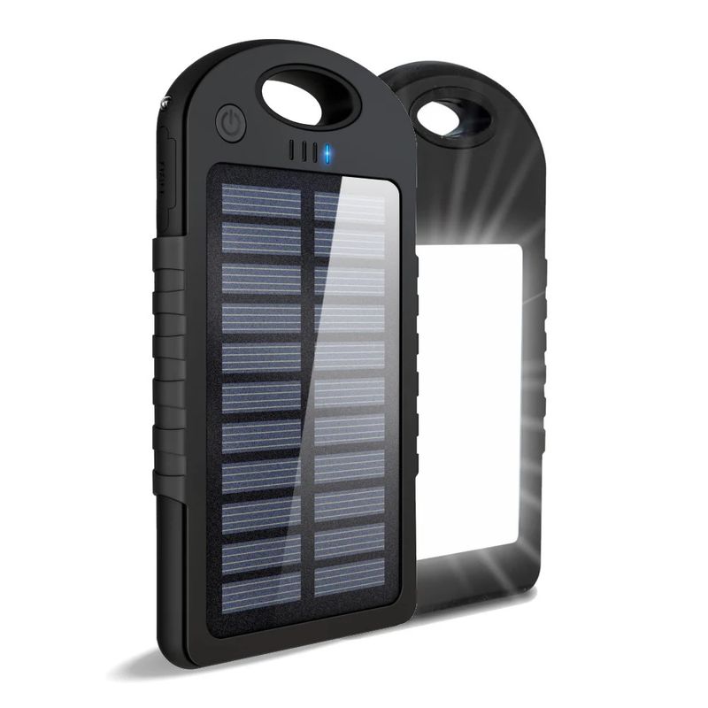 POWER - Cargador Panel Solar + Lampara Power Bank Usb