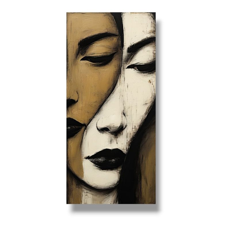 GENERICO - Lienzo Cuadro Decorativo Para Sala La Voz del Silencio 118x55Cm