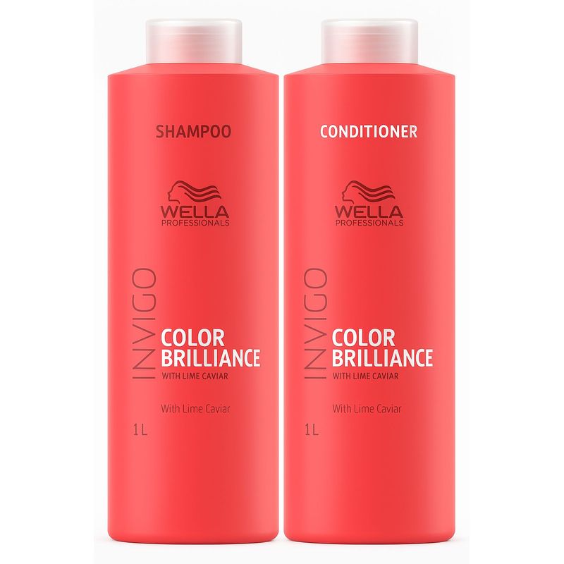 WELLA - Kit Wella Brilliance Shampoo + Acondicionador 1L