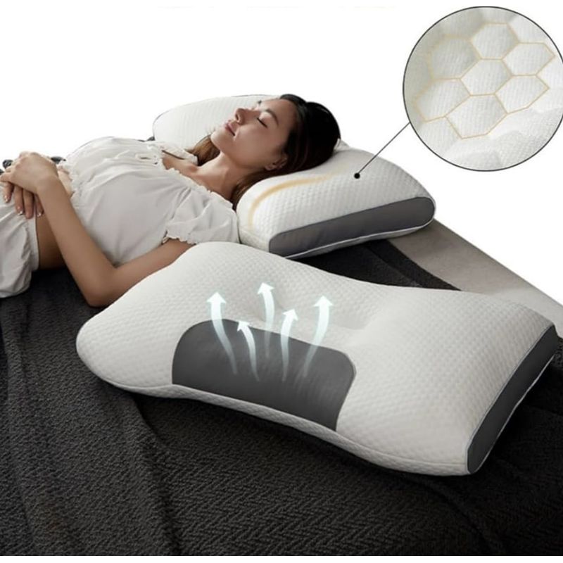 GENERICO - Almohada Cervical Ortopedica Para El Cuello 2 Unidades