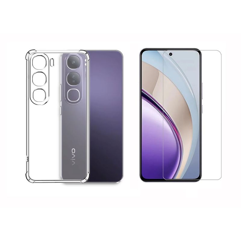 GENERICO - Funda Airbag Antichoque + Vidrio Templado Para VIVO V40 SE