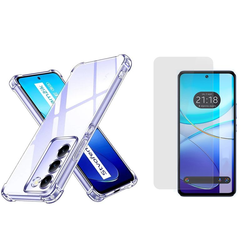 GENERICO - Funda Airbag Antichoque + Vidrio Templado Para VIVO V30 SE