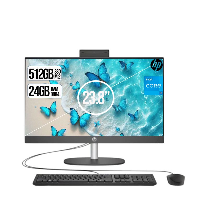 HP - TODO EN UNO HP CORPORATIVO INTEL CORE I5-1334U SSD 512GB RAM 24GB LED 24 FHD