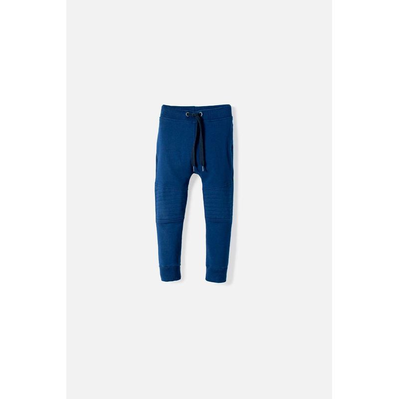 LITTLEMIC - Jogger LittleMic con cordón azul para niño de 2T a 5T