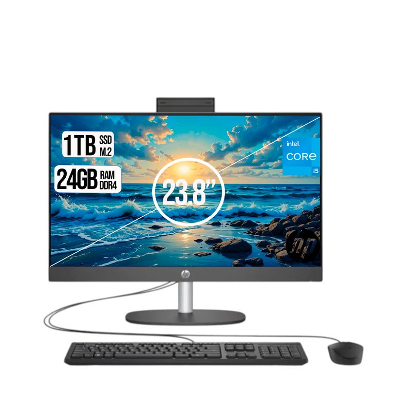 HP - TODO EN UNO HP 240 G10 INTEL CORE I5-1334U SSD 1TB RAM 24GB LED 24 FHD
