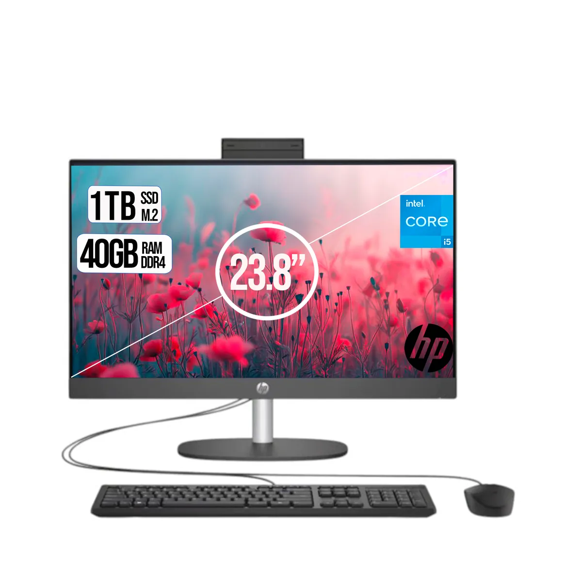 HP - TODO EN UNO HP CORPORATIVO INTEL CORE I5-1334U SSD 1TB RAM 40GB LED 24 FHD