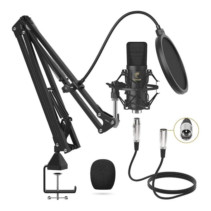 GENERICO - Kit de micrófono de estudio con brazo Tonor T20