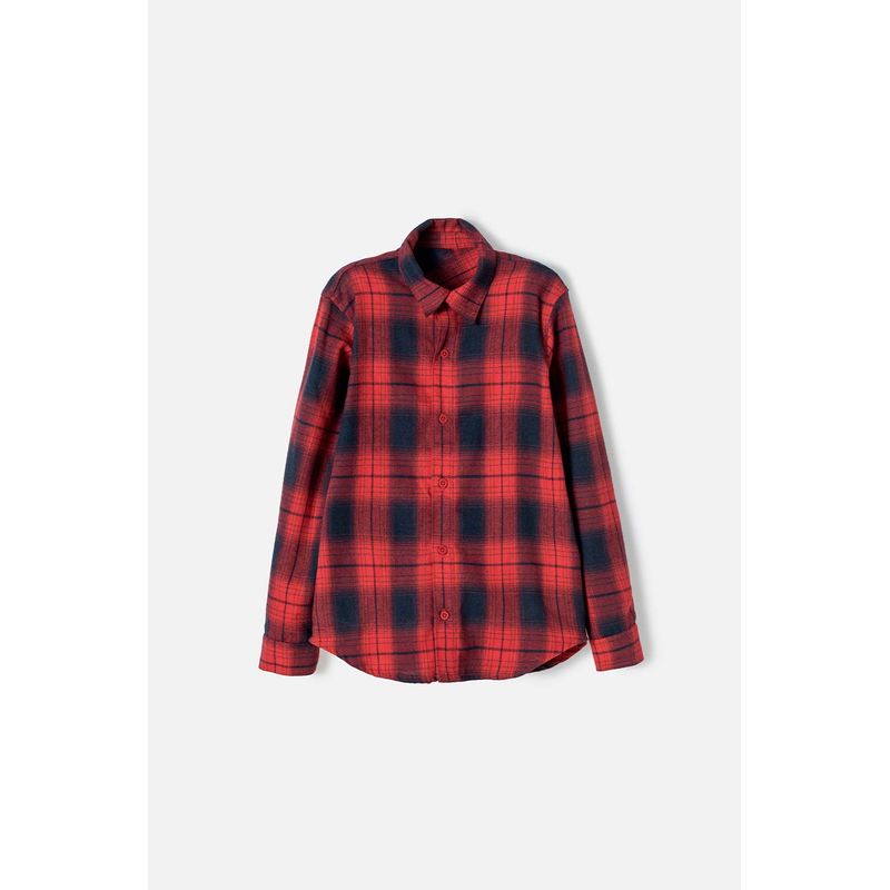 MIC - Camisa de Mic manga larga Rojaazul para niño