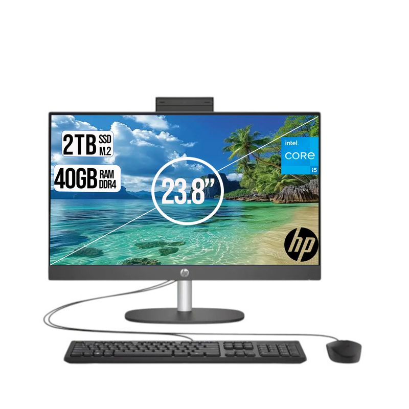HP - TODO EN UNO HP CORPORATIVO INTEL CORE I5-1334U SSD 2TB RAM 40GB LED 24 FHD
