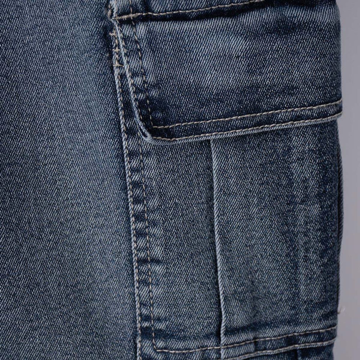 MIC - Jean de Mic con bolsillos azul medio para niño