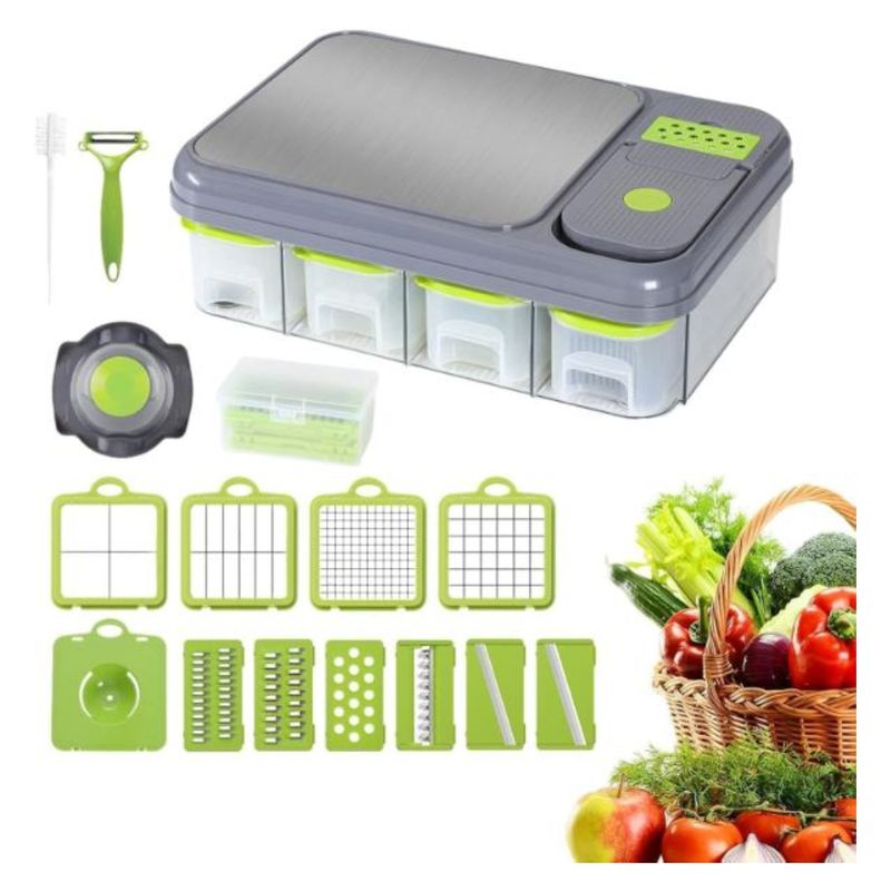 GENERICO - Cortador De Verduras 28 En 1 Mandolina Multifuncion