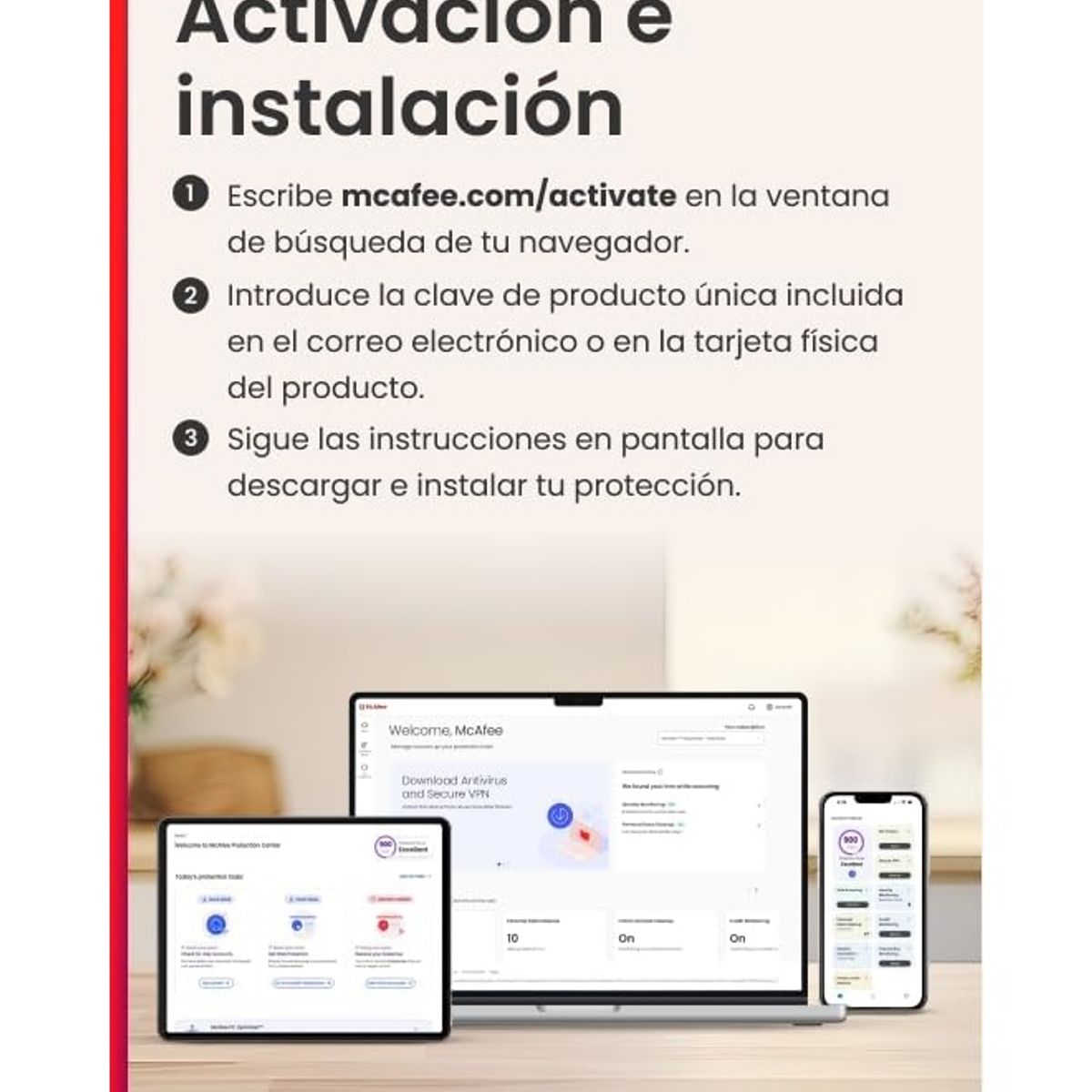 MCAFEE - Antivirus Mcafee Premium Familia Disp Ilimitados 1 Año ESD