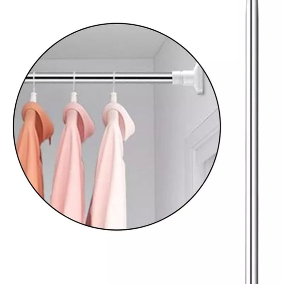 GENERICO - Tubo para ropa,tubo cortina, barra expandible 90 a 160 cm