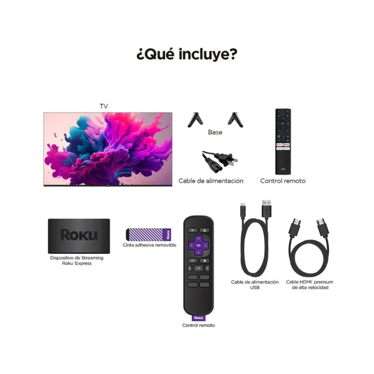 KALLEY - Televisor Kalley - 55 pulgadas 55SB300 4K UHD LED Smart TV + Roku Express