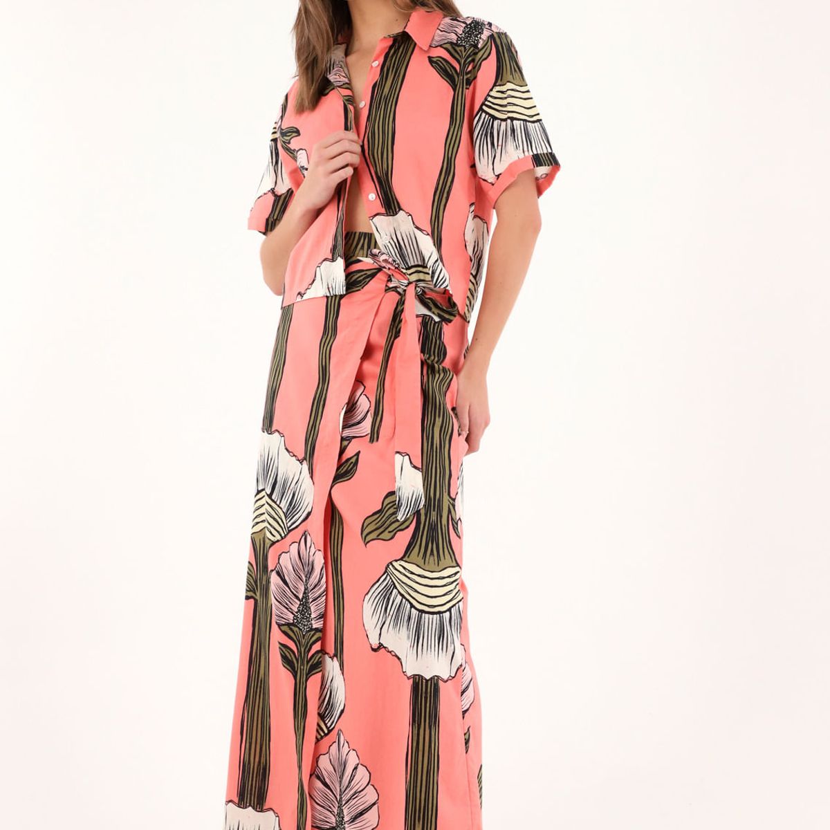 TENNIS - Camisa con estampado de flores para mujer