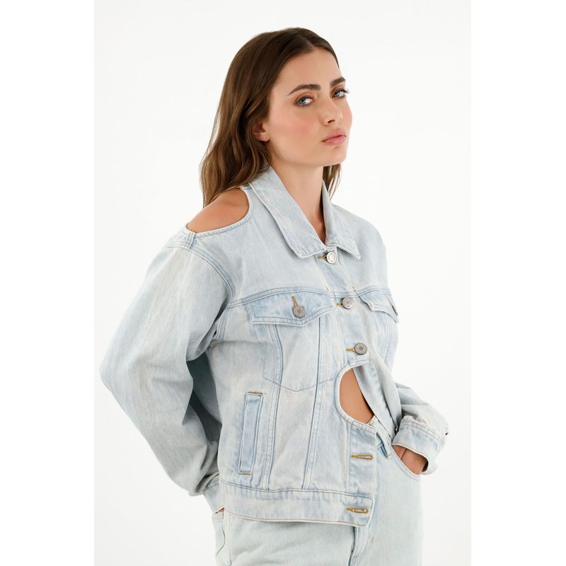 TENNIS - Chaqueta con aberturas localizadas azul para mujer