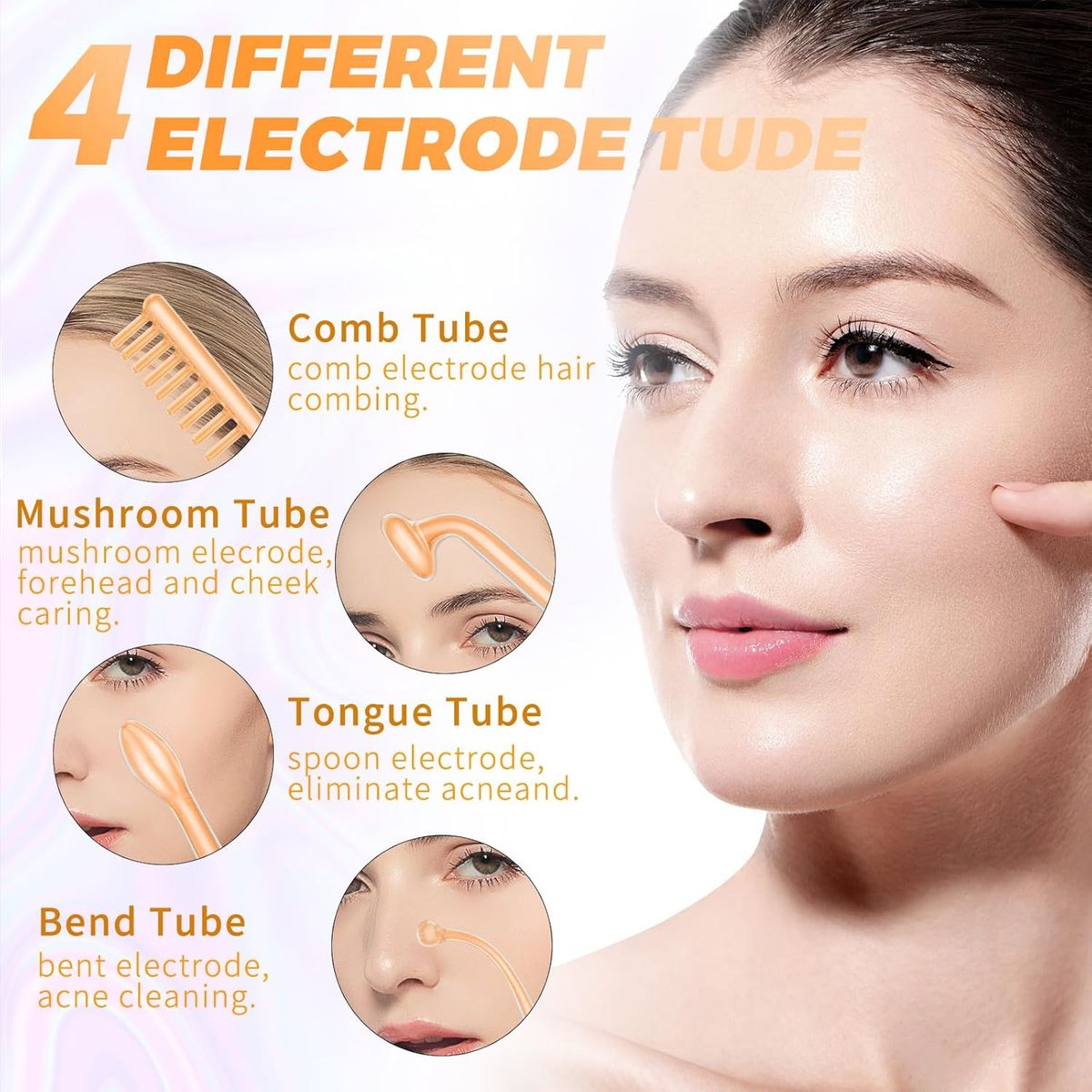 GENERICO - Electroterapia Alta Frecuencia Facial Corporal 4 Electrodos