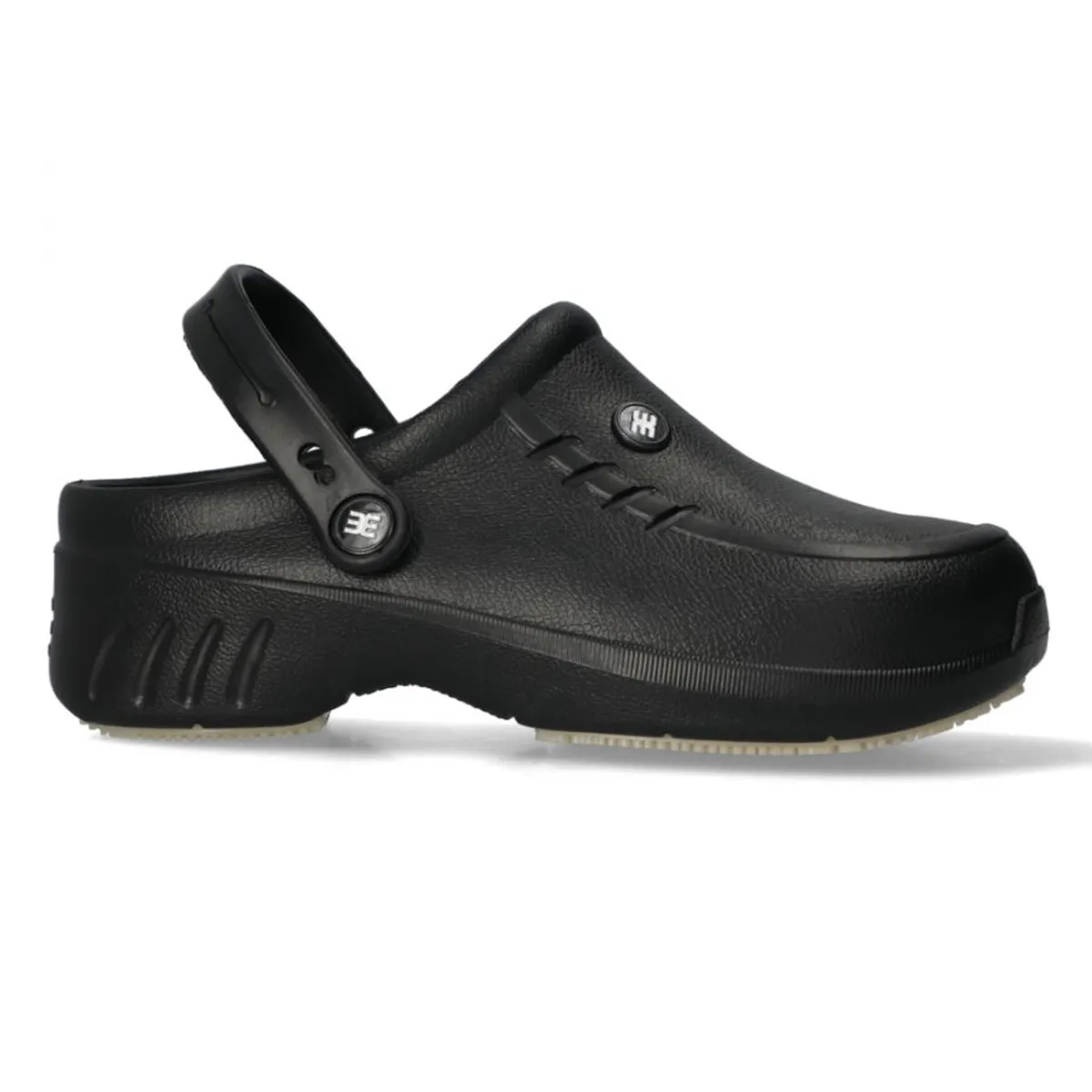 EVACOL - Zapatos Zuecos Antideslizantes Negro Evacol Ref 224