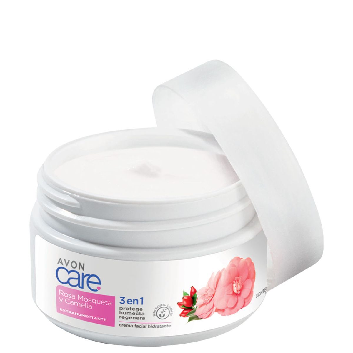 AVON - Crema Facial Rosa Mosqueta Extrahumectante Avon Care - 75 g