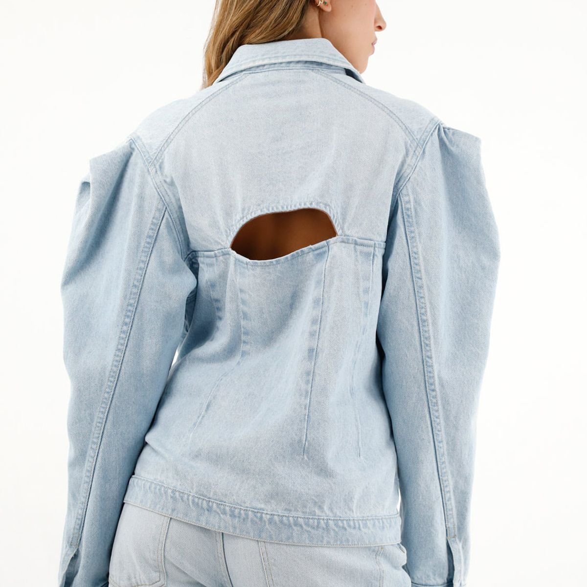 TENNIS - Chaqueta azul con cortes en punta para mujer