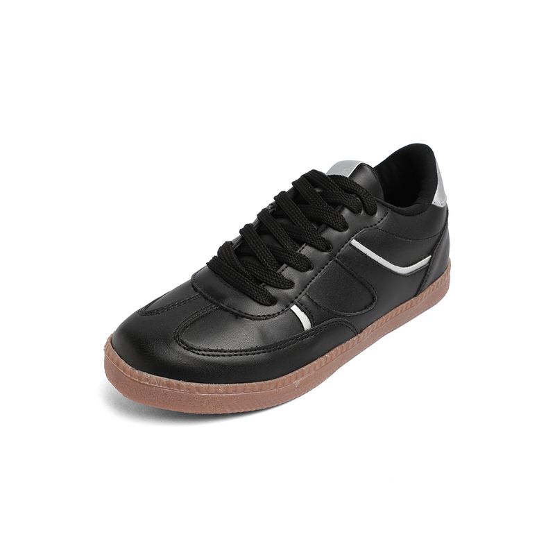SEVENTEEN - DEPORTIVO NEGRO CON APLIQUES PLATEADOS SEVENTEEN LIZZIE