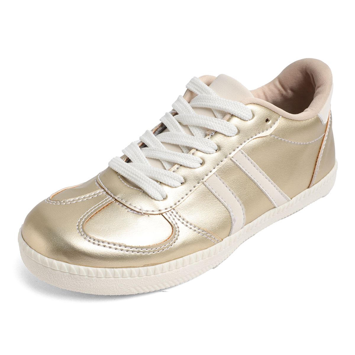 SEVENTEEN - DEPORTIVO DORADO CON APLIQUES BLANCOS SEVENTEEN PARIS