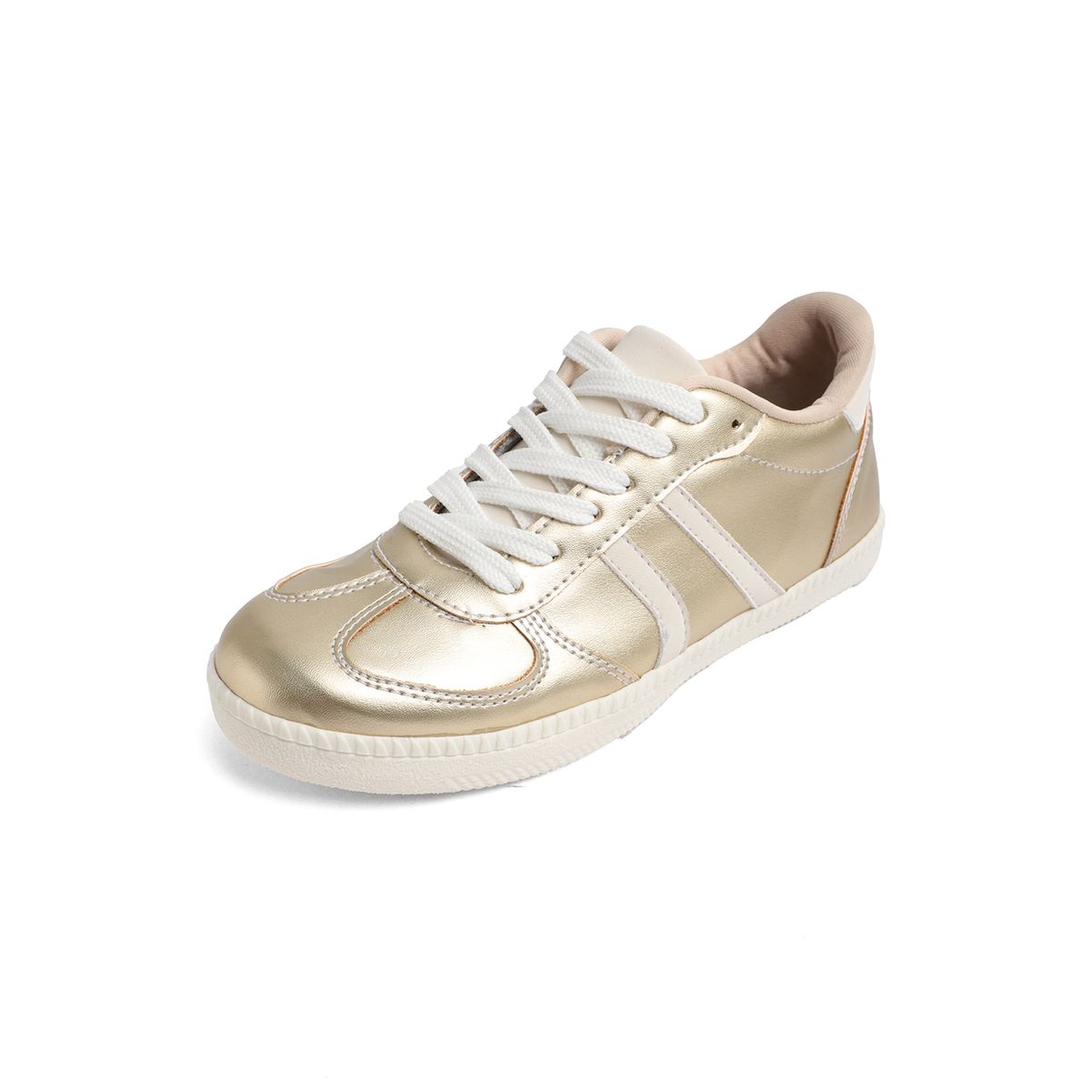 SEVENTEEN - DEPORTIVO DORADO CON APLIQUES BLANCOS SEVENTEEN PARIS