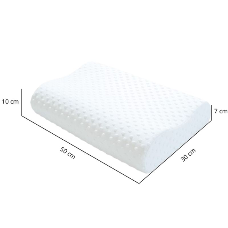 GENERICO - Almohada Viscoelástica con Memoria Inteligente aloe