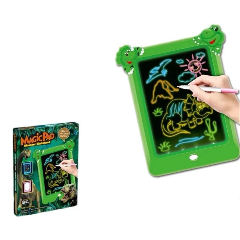 GENERICO - Tablero Magic Pad Para Niños Dinosaurio Verde