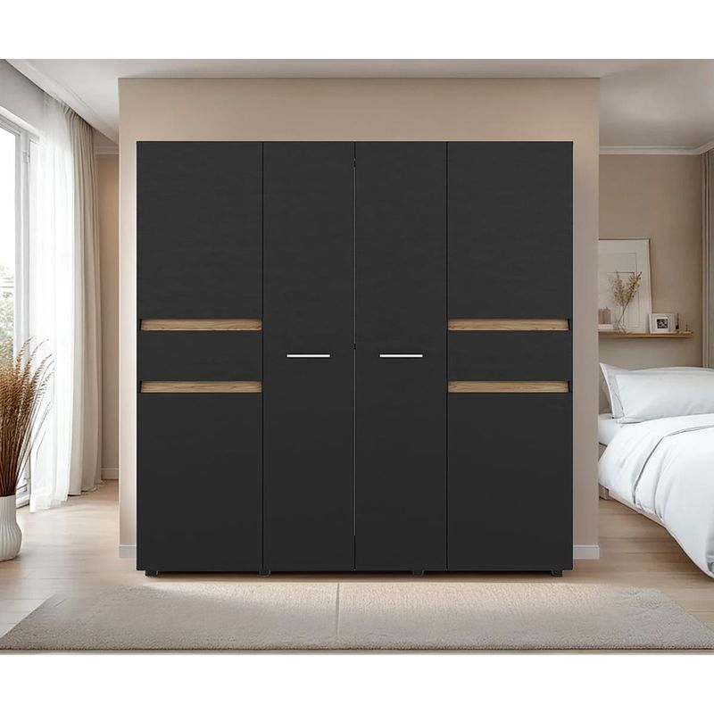 RTA DESIGN - Closet Grande Imperial 200x200 Wengue y Fresno Europeo