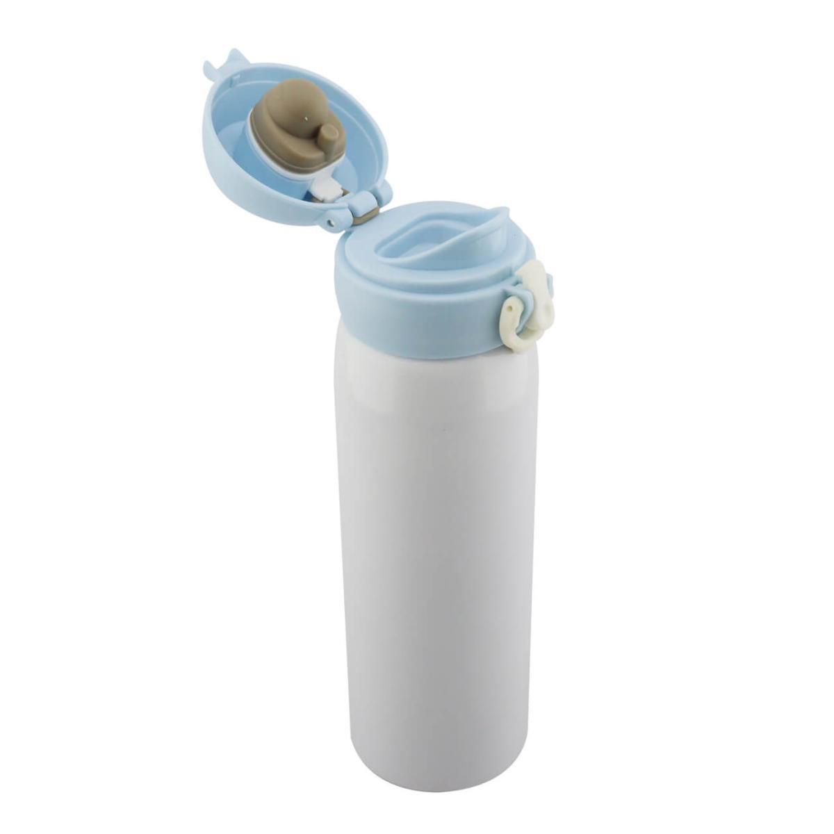 GENERICO - Botilito Sublimación Pitillo Acero - Azul Imagen Personalizada