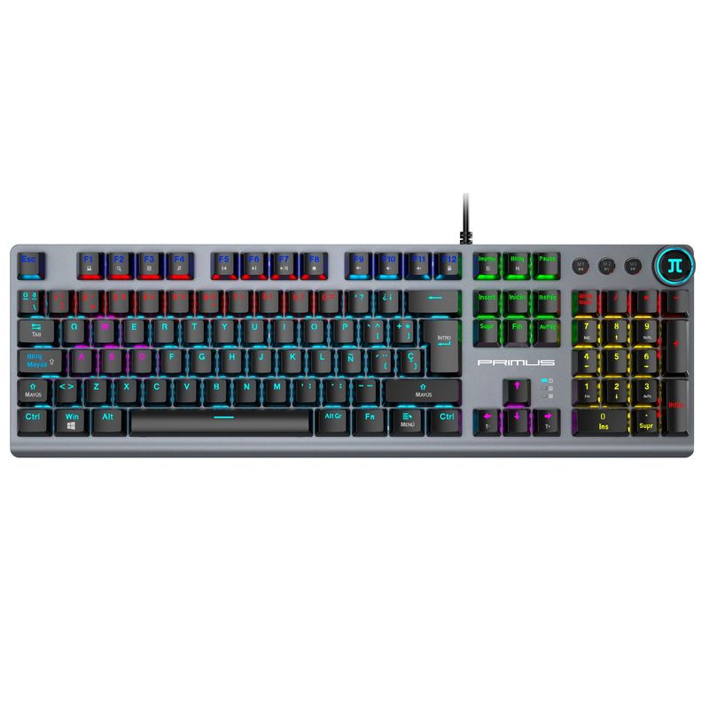PRIMUS - Teclado Gamer Mecánico Primus Gaming BALLISTA91T Switch Rojo USB RGB