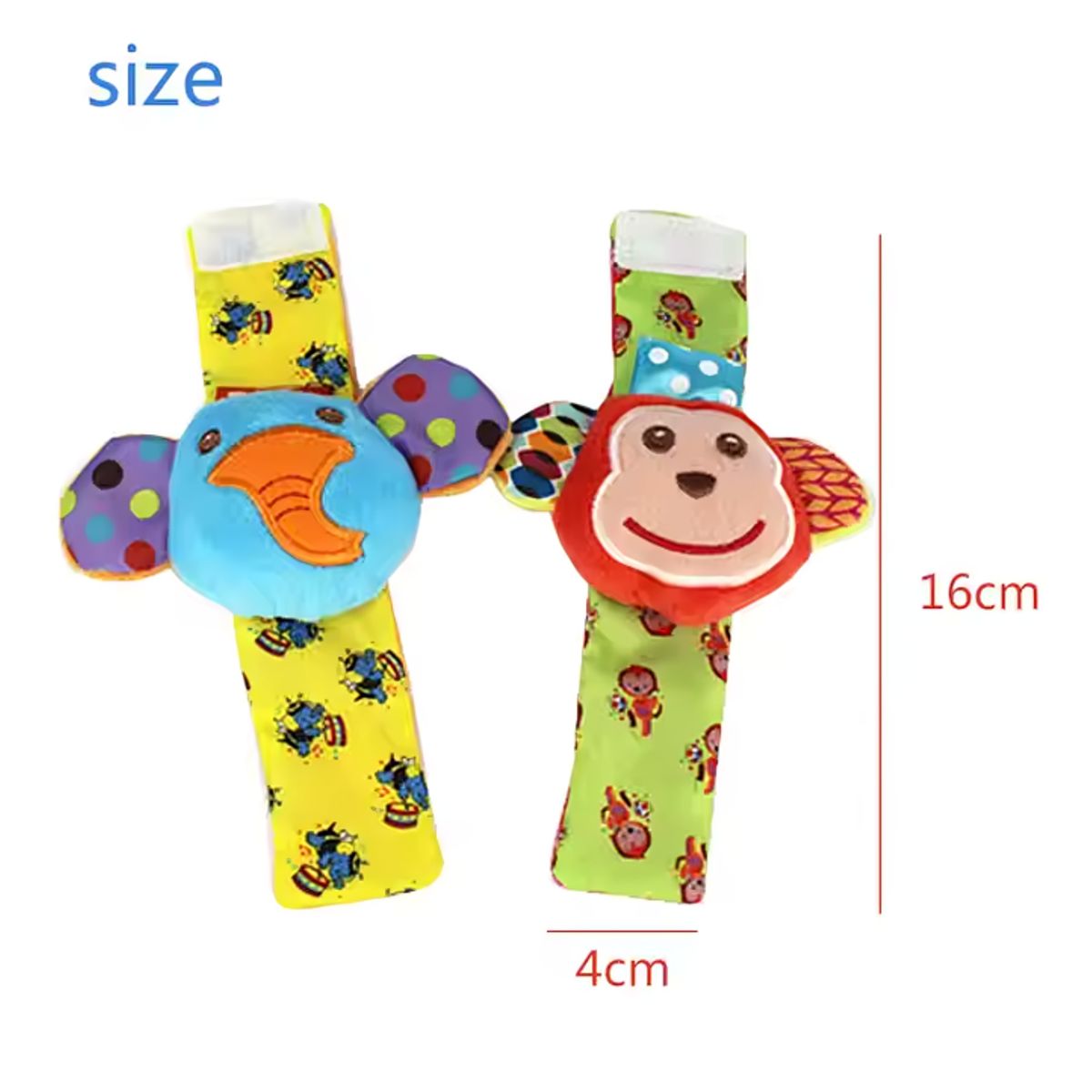 GENERICO - Sonajeros de Muñeca para Bebé – Set de 2 unidades