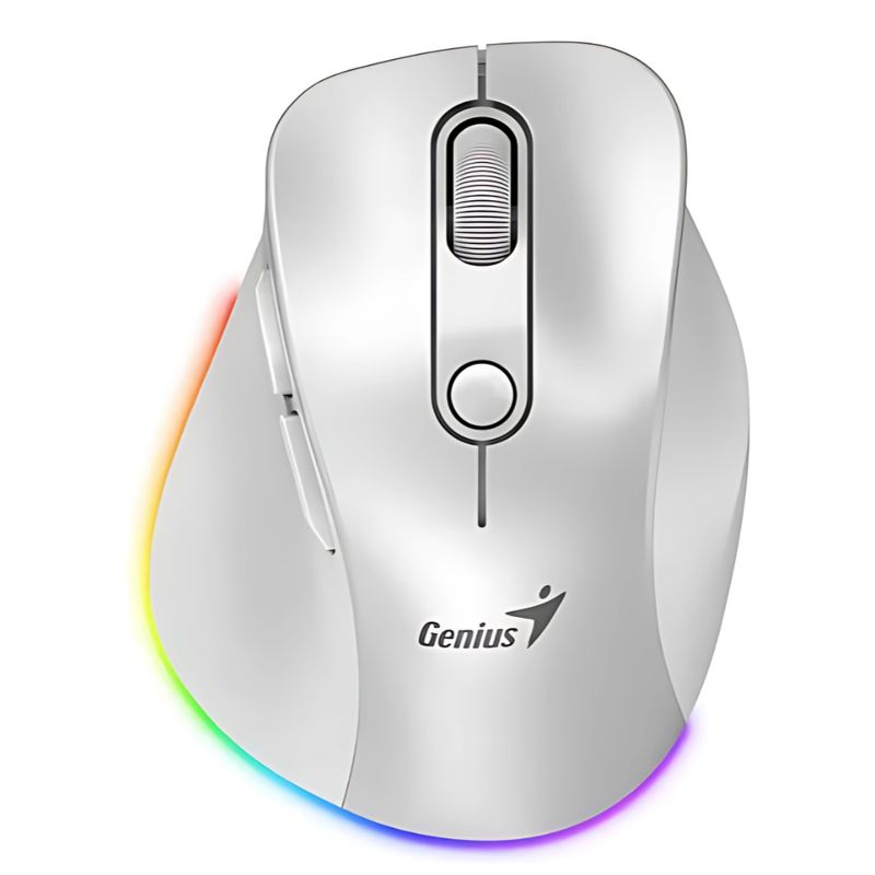 GENIUS - MOUSE ERGONOMICO GENIUS 9000S PRO INALAMBRICO BLANCO PERLA