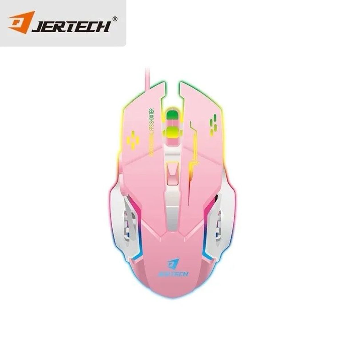 GENERICO - Mouse Gamer Jertech JR810 Nuevo Rosa