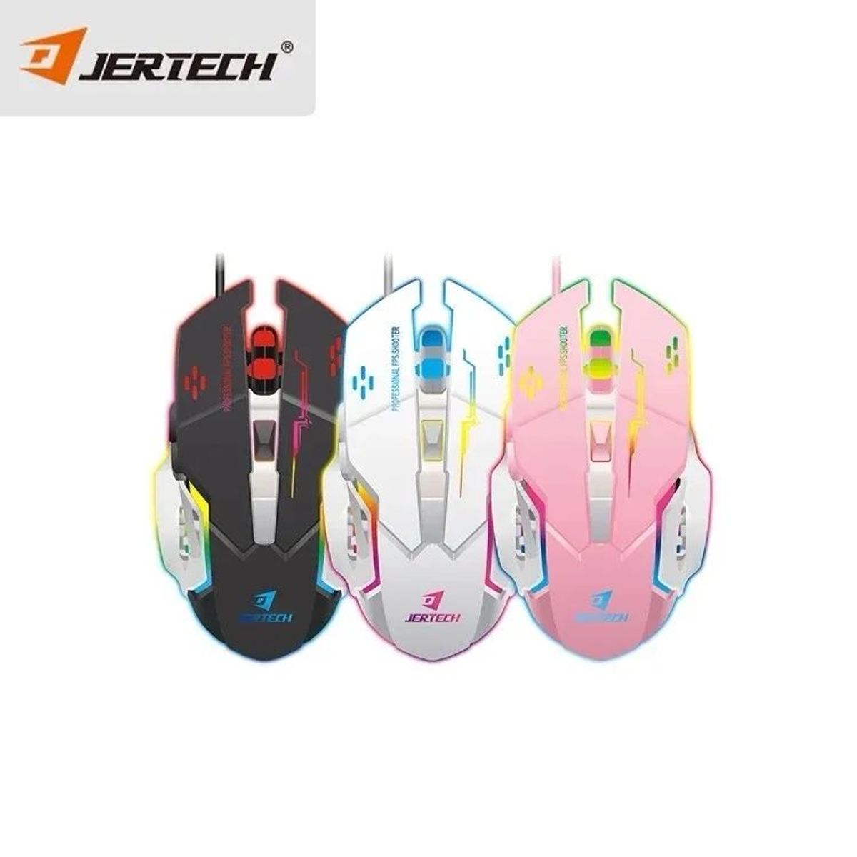 GENERICO - Mouse Gamer Jertech JR810 Nuevo Rosa