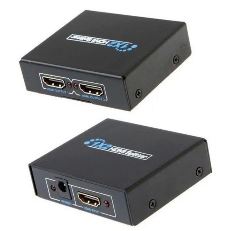 GENERICO - Multiplicador Splitter HDMI x 2 Negro