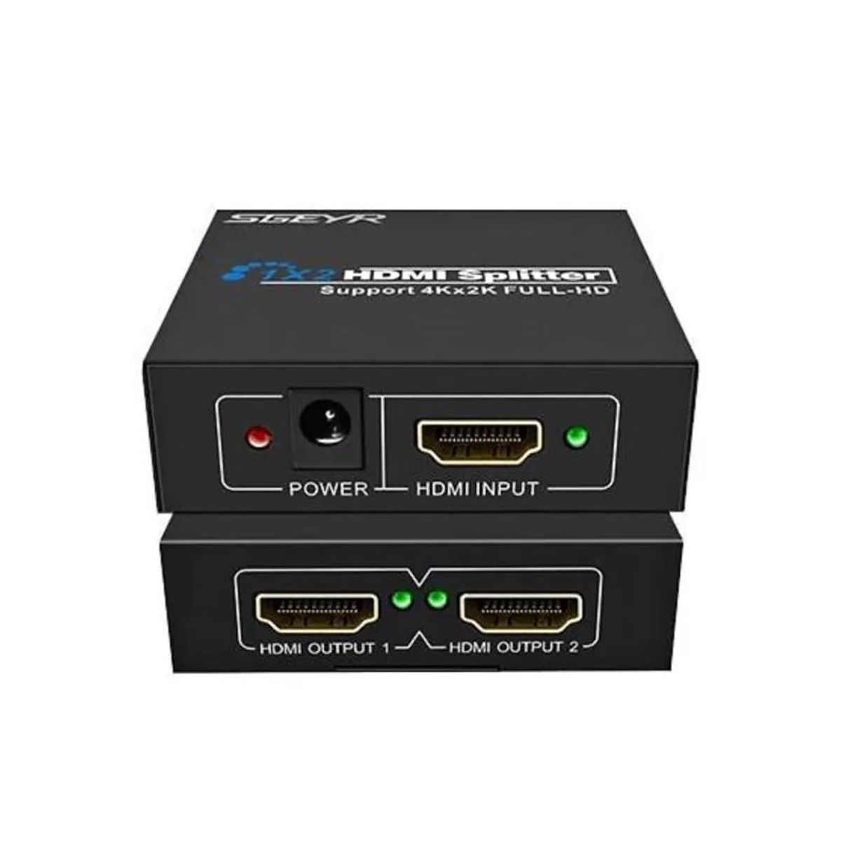 GENERICO - Multiplicador Splitter HDMI x 2 Negro