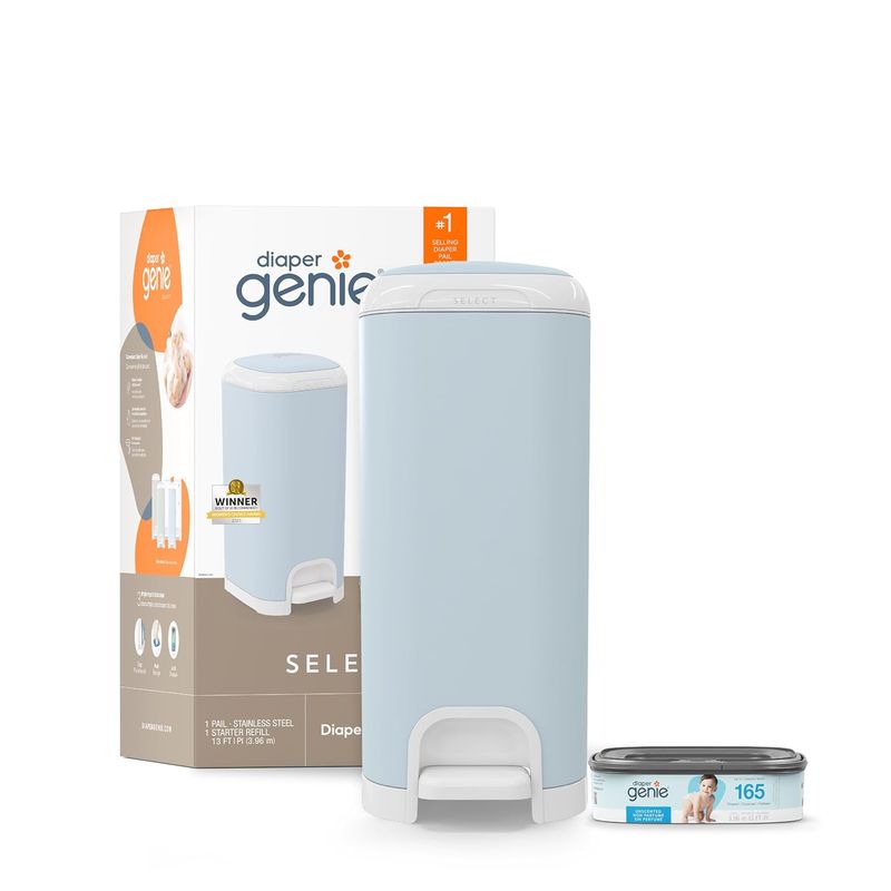 PLAYTEX - Caneca Pañales Playtex Diaper Acero Inox Azul