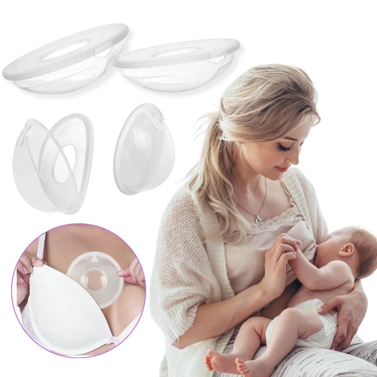 GENERICO - Copa Recolectora de Leche Silicona Original para Lactancia