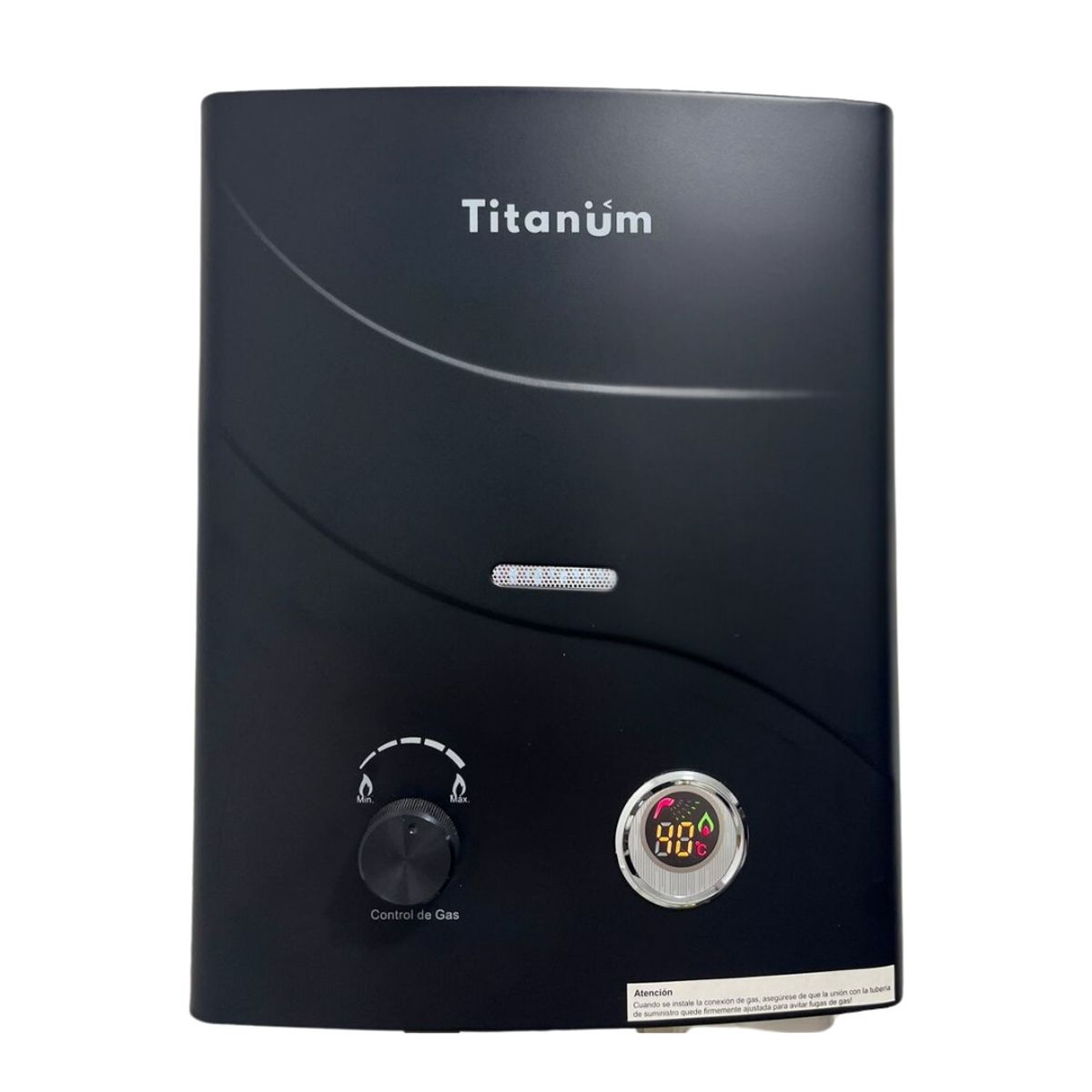COLTITANUM - Calentador de Agua de Paso Gas Natural 5.5 Litros - Titanum Black