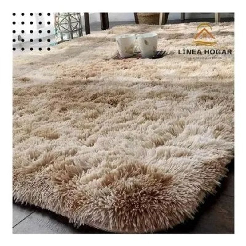 GENERICO - Tapete Alfombra Peludo 150 Cm * 200 Cm Beige