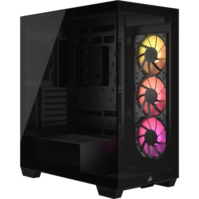 CORSAIR - Chasis corsair 3500x RGB tempered glass mid-tower BLACK