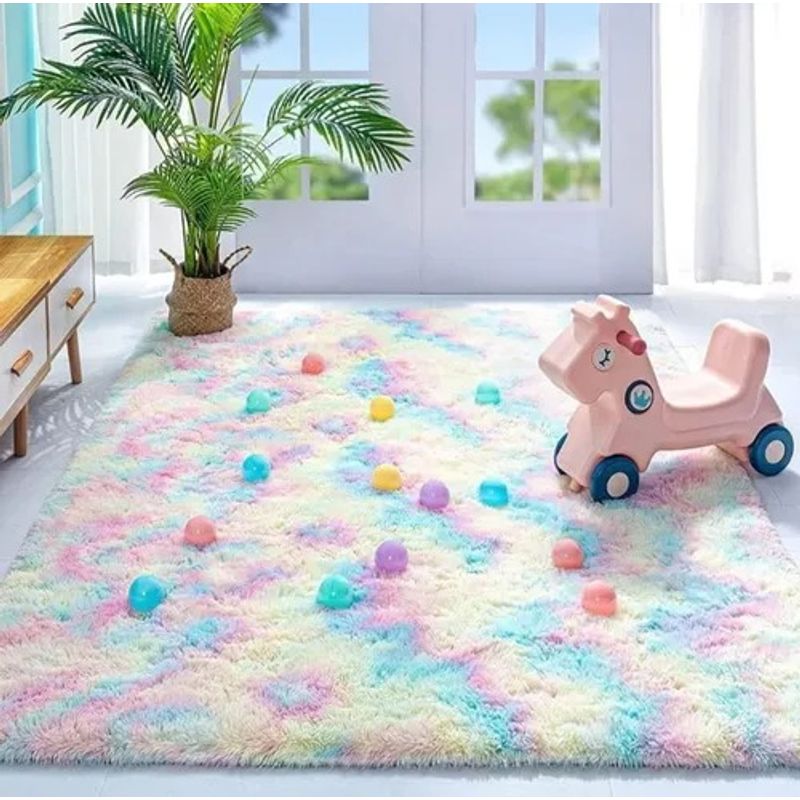 GENERICO - Tapete Alfombra Peluda 150200 Cm Sala Unicornio